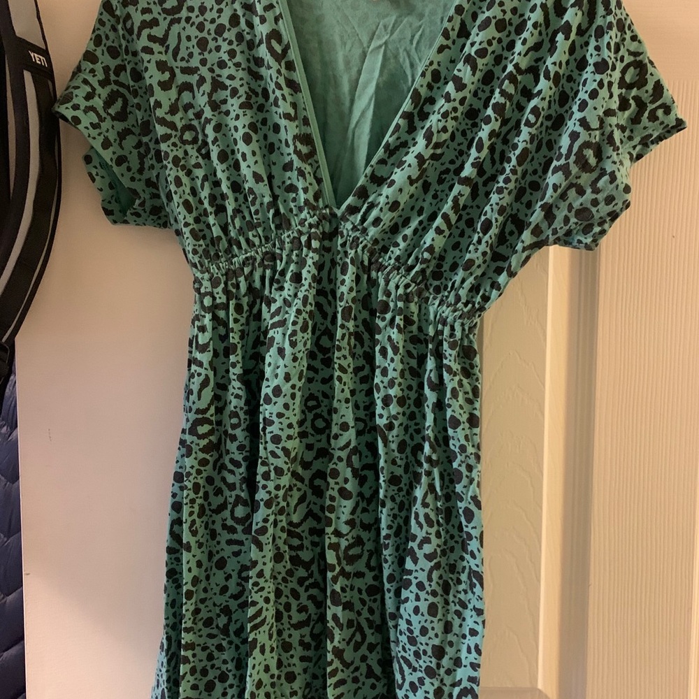 Ella Moss Green Leopard Tunic